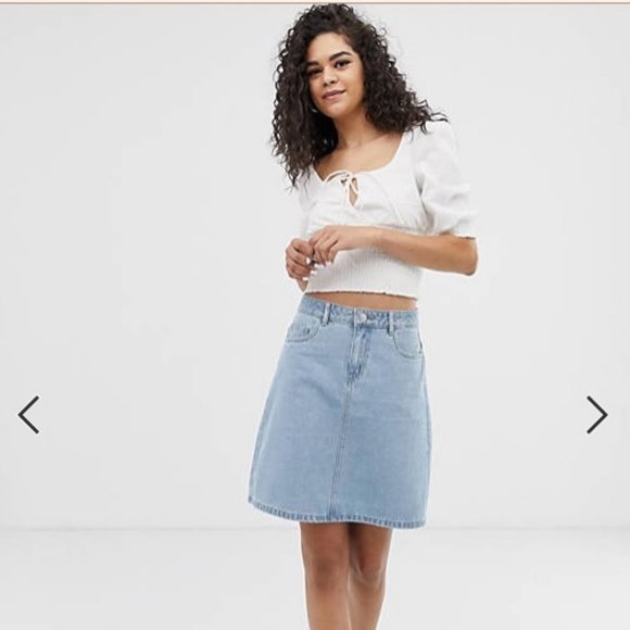 Denim Jean A Line Skirt Small - Picture 1 of 8